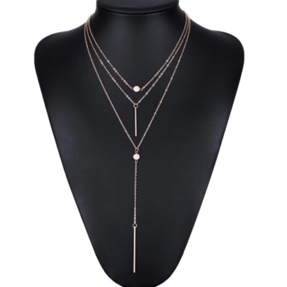 Gold layer necklace - Picture 3 of 3